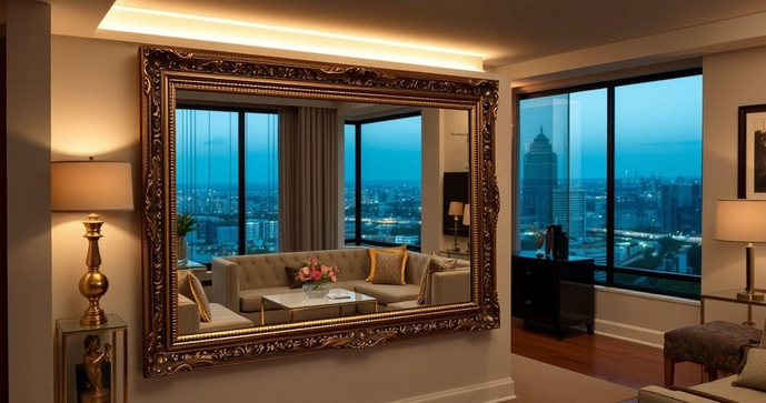 Espelho Decorativo para Sala: Transforme Seu Ambiente com Estilo e Elegância