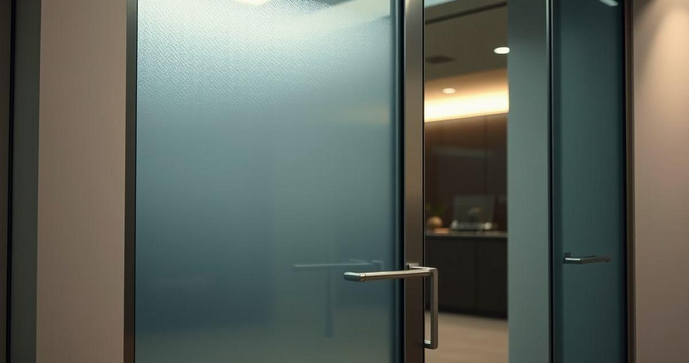 Porta de vidro fumê: elegância e funcionalidade para seu espaço