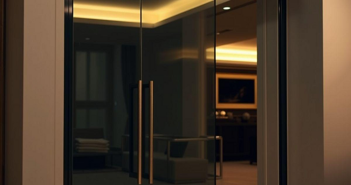 Porta de vidro fumê: elegância e privacidade para seu espaço