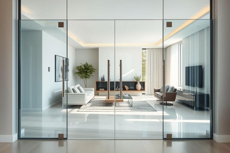 Porta de vidro para sala transforma ambientes com estilo e funcionalidade