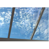 telhado de vidro automatizado Jardim Marajoara
